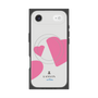 プレミアムスクエアケース with MagSafe［ LANVIN en Bleu Hearts Pink - ランバン ハート ピンク ］