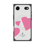 プレミアムスクエアケース with MagSafe［ LANVIN en Bleu Hearts Pink - ランバン ハート ピンク ］