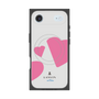 プレミアムスクエアケース with MagSafe［ LANVIN en Bleu Hearts Pink - ランバン ハート ピンク ］