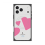 プレミアムスクエアケース with MagSafe［ LANVIN en Bleu Hearts Pink - ランバン ハート ピンク ］