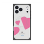 プレミアムスクエアケース with MagSafe［ LANVIN en Bleu Hearts Pink - ランバン ハート ピンク ］