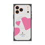 プレミアムスクエアケース with MagSafe［ LANVIN en Bleu Hearts Pink - ランバン ハート ピンク ］