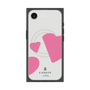 プレミアムスクエアケース with MagSafe［ LANVIN en Bleu Hearts Pink - ランバン ハート ピンク ］