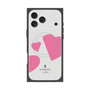 プレミアムスクエアケース with MagSafe［ LANVIN en Bleu Hearts Pink - ランバン ハート ピンク ］