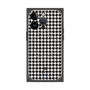 プレミアムスクエアケース with MagSafe［ Houndstooth Pattern Black with LANVIN en Bleu logo- ランバン 千鳥格子柄 ブラック ］