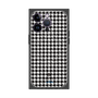 プレミアムスクエアケース with MagSafe［ Houndstooth Pattern Black with LANVIN en Bleu logo- ランバン 千鳥格子柄 ブラック ］