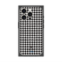 プレミアムスクエアケース with MagSafe［ Houndstooth Pattern Black with LANVIN en Bleu logo- ランバン 千鳥格子柄 ブラック ］