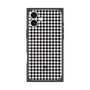 プレミアムスクエアケース with MagSafe［ Houndstooth Pattern Black with LANVIN en Bleu logo- ランバン 千鳥格子柄 ブラック ］