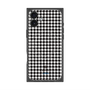 プレミアムスクエアケース with MagSafe［ Houndstooth Pattern Black with LANVIN en Bleu logo- ランバン 千鳥格子柄 ブラック ］