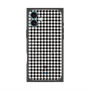 プレミアムスクエアケース with MagSafe［ Houndstooth Pattern Black with LANVIN en Bleu logo- ランバン 千鳥格子柄 ブラック ］