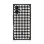 プレミアムスクエアケース with MagSafe［ Houndstooth Pattern Black with LANVIN en Bleu logo- ランバン 千鳥格子柄 ブラック ］