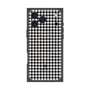 プレミアムスクエアケース with MagSafe［ Houndstooth Pattern Black with LANVIN en Bleu logo- ランバン 千鳥格子柄 ブラック ］