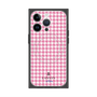 プレミアムスクエアケース with MagSafe［ Houndstooth Pattern Pink with LANVIN en Bleu logo- ランバン 千鳥格子柄 ピンク ］