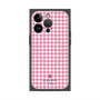 プレミアムスクエアケース with MagSafe［ Houndstooth Pattern Pink with LANVIN en Bleu logo- ランバン 千鳥格子柄 ピンク ］