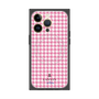 プレミアムスクエアケース with MagSafe［ Houndstooth Pattern Pink with LANVIN en Bleu logo- ランバン 千鳥格子柄 ピンク ］