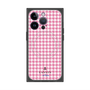 プレミアムスクエアケース with MagSafe［ Houndstooth Pattern Pink with LANVIN en Bleu logo- ランバン 千鳥格子柄 ピンク ］
