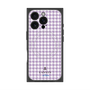 プレミアムスクエアケース with MagSafe［ Houndstooth Pattern Purple -with LANVIN en Bleu logo ランバン 千鳥格子柄 パープル ］
