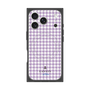 プレミアムスクエアケース with MagSafe［ Houndstooth Pattern Purple -with LANVIN en Bleu logo ランバン 千鳥格子柄 パープル ］