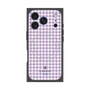 プレミアムスクエアケース with MagSafe［ Houndstooth Pattern Purple -with LANVIN en Bleu logo ランバン 千鳥格子柄 パープル ］