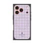 プレミアムスクエアケース with MagSafe［ Houndstooth Pattern Purple -with LANVIN en Bleu logo ランバン 千鳥格子柄 パープル ］