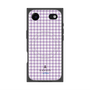プレミアムスクエアケース with MagSafe［ Houndstooth Pattern Purple -with LANVIN en Bleu logo ランバン 千鳥格子柄 パープル ］
