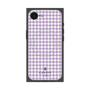 プレミアムスクエアケース with MagSafe［ Houndstooth Pattern Purple -with LANVIN en Bleu logo ランバン 千鳥格子柄 パープル ］