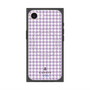 プレミアムスクエアケース with MagSafe［ Houndstooth Pattern Purple -with LANVIN en Bleu logo ランバン 千鳥格子柄 パープル ］