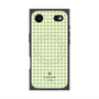 プレミアムスクエアケース with MagSafe［ Houndstooth Pattern Green with LANVIN en Bleu logo- ランバン 千鳥格子柄 グリーン ］