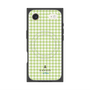 プレミアムスクエアケース with MagSafe［ Houndstooth Pattern Green with LANVIN en Bleu logo- ランバン 千鳥格子柄 グリーン ］