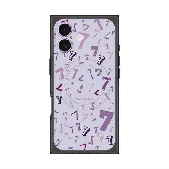 プレミアムスクエアケース with MagSafe［ Puple 7 - パープル・セブン ］