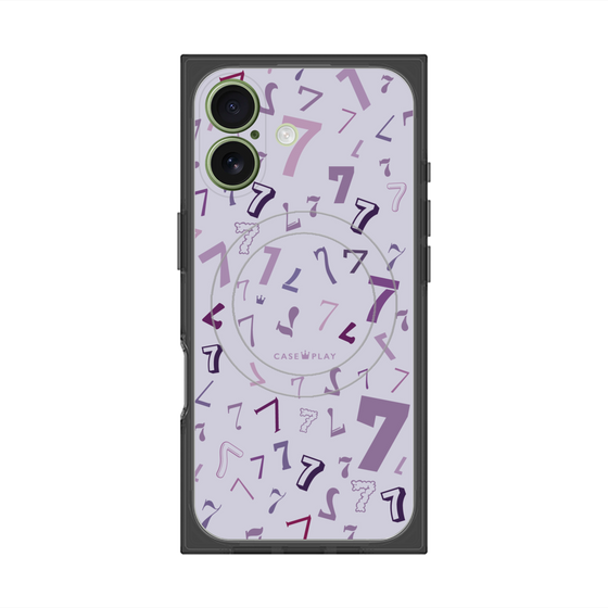 プレミアムスクエアケース with MagSafe［ Puple 7 - パープル・セブン ］