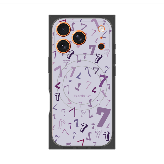 プレミアムスクエアケース with MagSafe［ Puple 7 - パープル・セブン ］