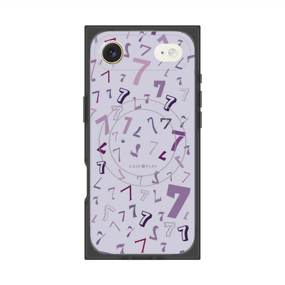 プレミアムスクエアケース with MagSafe［ Puple 7 - パープル・セブン ］