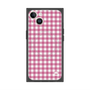 プレミアムスクエアケース with MagSafe［ Checkered Pink - ギンガムチェック ピンク ］
