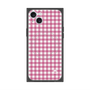 プレミアムスクエアケース with MagSafe［ Checkered Pink - ギンガムチェック ピンク ］
