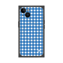 プレミアムスクエアケース with MagSafe［ Checkered Blue - ギンガムチェック ブルー ］
