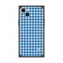 プレミアムスクエアケース with MagSafe［ Checkered Blue - ギンガムチェック ブルー ］