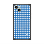 プレミアムスクエアケース with MagSafe［ Checkered Blue - ギンガムチェック ブルー ］