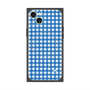 プレミアムスクエアケース with MagSafe［ Checkered Blue - ギンガムチェック ブルー ］