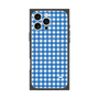 プレミアムスクエアケース with MagSafe［ Checkered Blue - ギンガムチェック ブルー ］