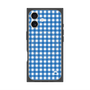 プレミアムスクエアケース with MagSafe［ Checkered Blue - ギンガムチェック ブルー ］