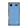 プレミアムスクエアケース with MagSafe［ Checkered Blue - ギンガムチェック ブルー ］