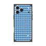 プレミアムスクエアケース with MagSafe［ Checkered Blue - ギンガムチェック ブルー ］