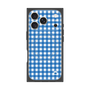 プレミアムスクエアケース with MagSafe［ Checkered Blue - ギンガムチェック ブルー ］