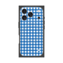 プレミアムスクエアケース with MagSafe［ Checkered Blue - ギンガムチェック ブルー ］