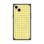 プレミアムスクエアケース with MagSafe［ Checkered Yellow - ギンガムチェック イエロー ］