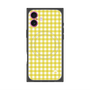プレミアムスクエアケース with MagSafe［ Checkered Yellow - ギンガムチェック イエロー ］