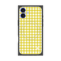 プレミアムスクエアケース with MagSafe［ Checkered Yellow - ギンガムチェック イエロー ］