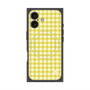 プレミアムスクエアケース with MagSafe［ Checkered Yellow - ギンガムチェック イエロー ］