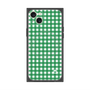 プレミアムスクエアケース with MagSafe［ Checkered Green - ギンガムチェック グリーン ］